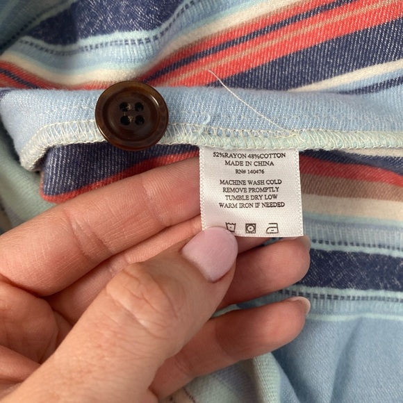 Faherty Womens Baja Hoodie Sierra Paradise Cotton Blend Sz Medium M Aztec Cozy - Picture 4 of 9